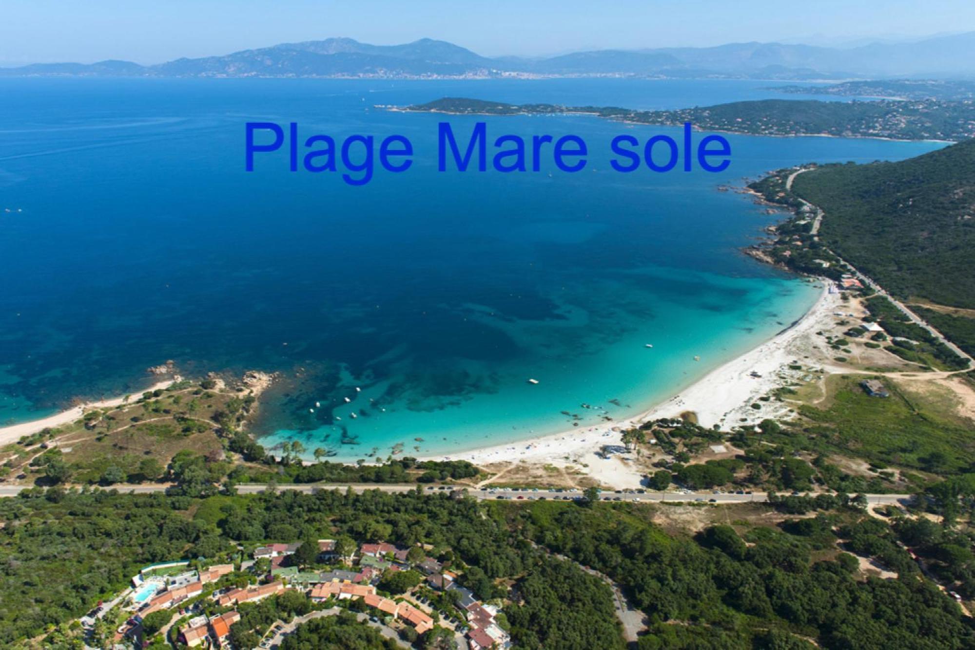 Vue Mer Panoramique Plage 50M Porticcio Corse Luaran gambar